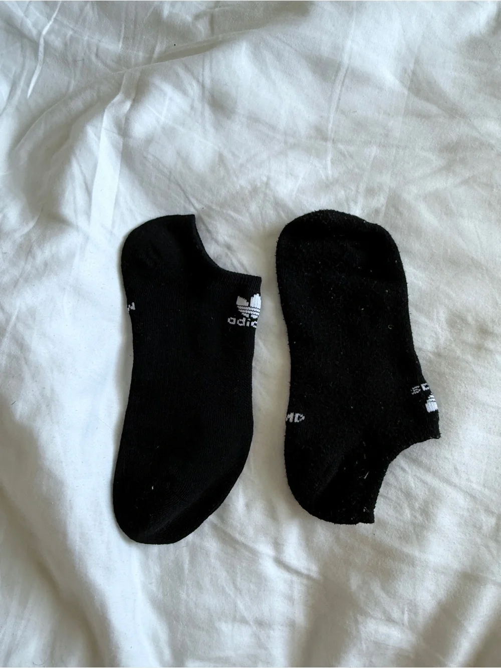 adidas Black Low-Cut No-Show Athletic Socks